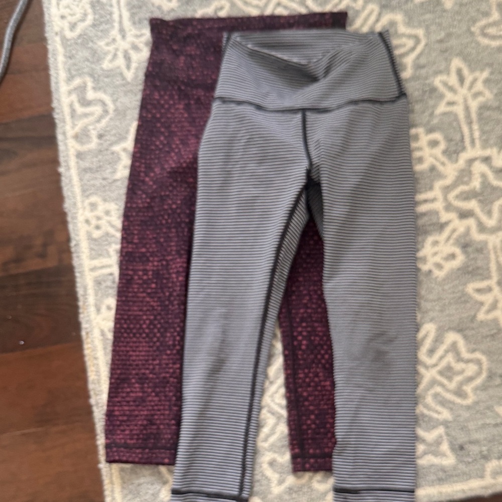 2 pairs of Lululemon leggings size 4